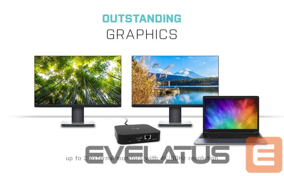 Computer accessories I-TEC I-TEC USB-C Dual Display Docking Station