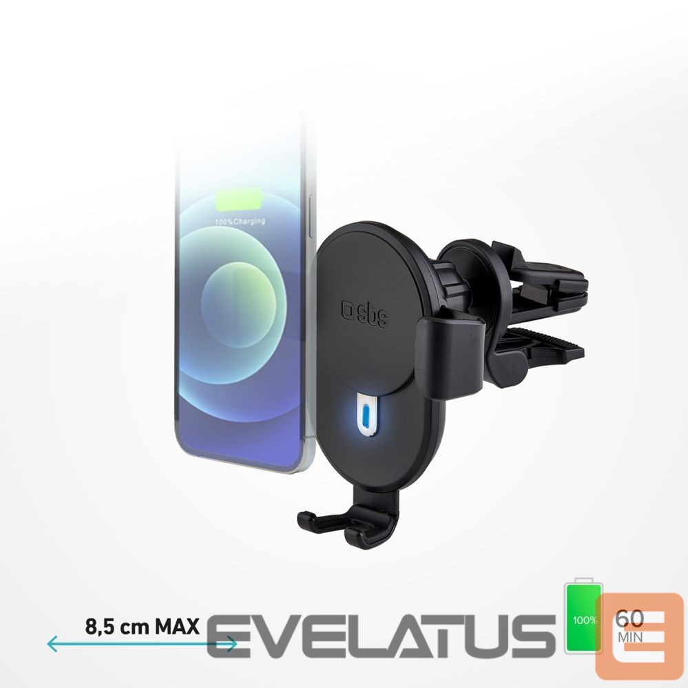 Dock station SBS Smartphone holder with inductive charger SBS TESUPWIR10CLIPSTG 10W - black