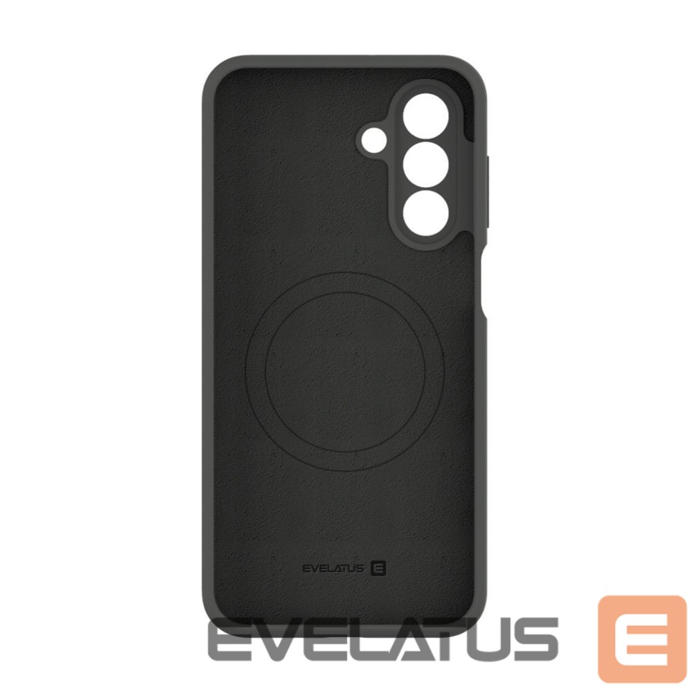 Back panel cover Evelatus Samsung Galaxy A17 Premium Magnetic Soft Touch Silicone Case Dark Grey