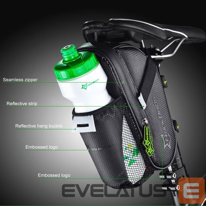 Bicycle accessory Rockbros Rockbros C7-1 waterproof bicycle bag with saddle mounting 1.5l - black