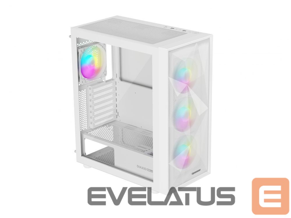 Computer components Natec NATEC Genesis PC Case Diaxid 605 white