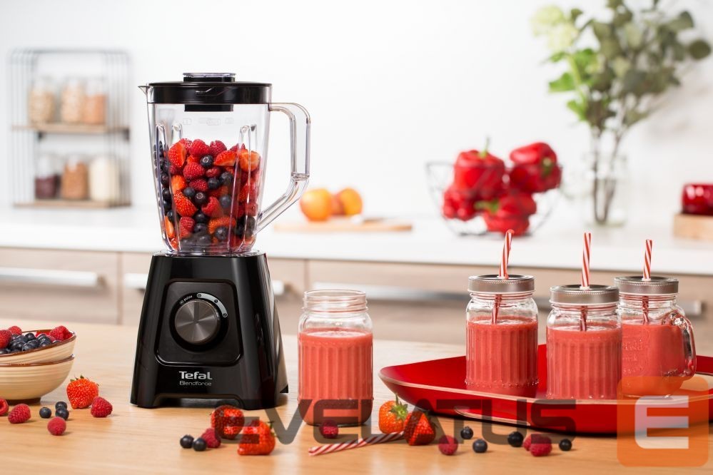 Mixers and blenders TEFAL Blender BL420838 BlendForce Tabletop, 600 W, Jar material Plastic, Jar capacity 1.25 L, Ice crushing, Black