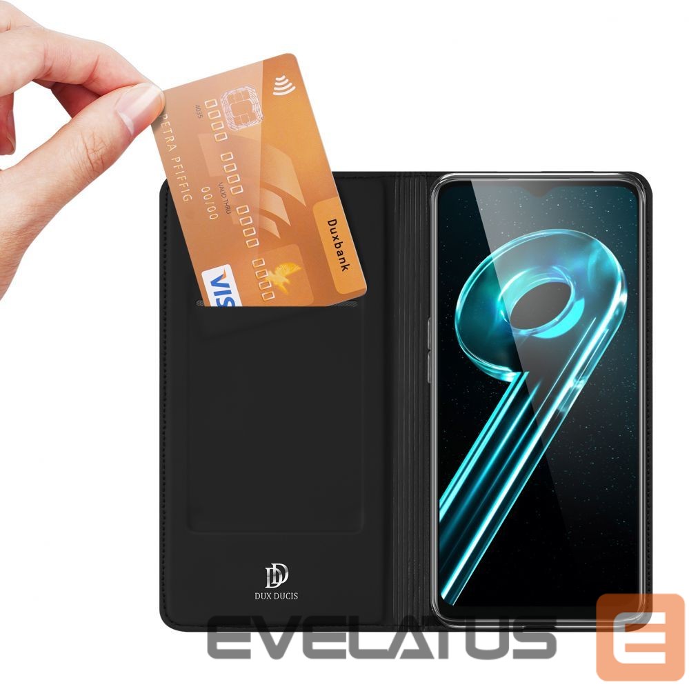 Back panel cover Dux Ducis Dux Ducis Skin Pro Case For Realme 10 5G / Realme 9i 5G Cover Flip Card Wallet Stand Black