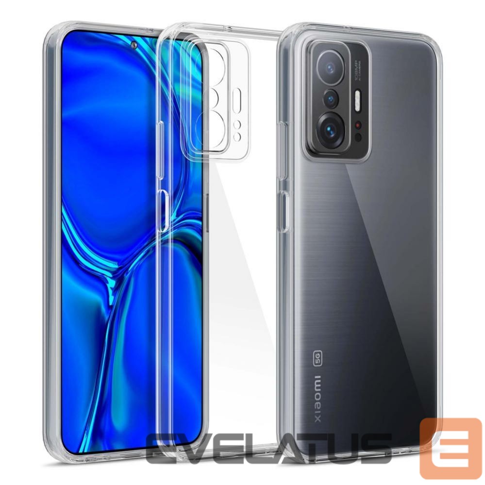 Back panel cover 3MK 3mk Clear Case for Xiaomi 11T / 11T Pro - transparent