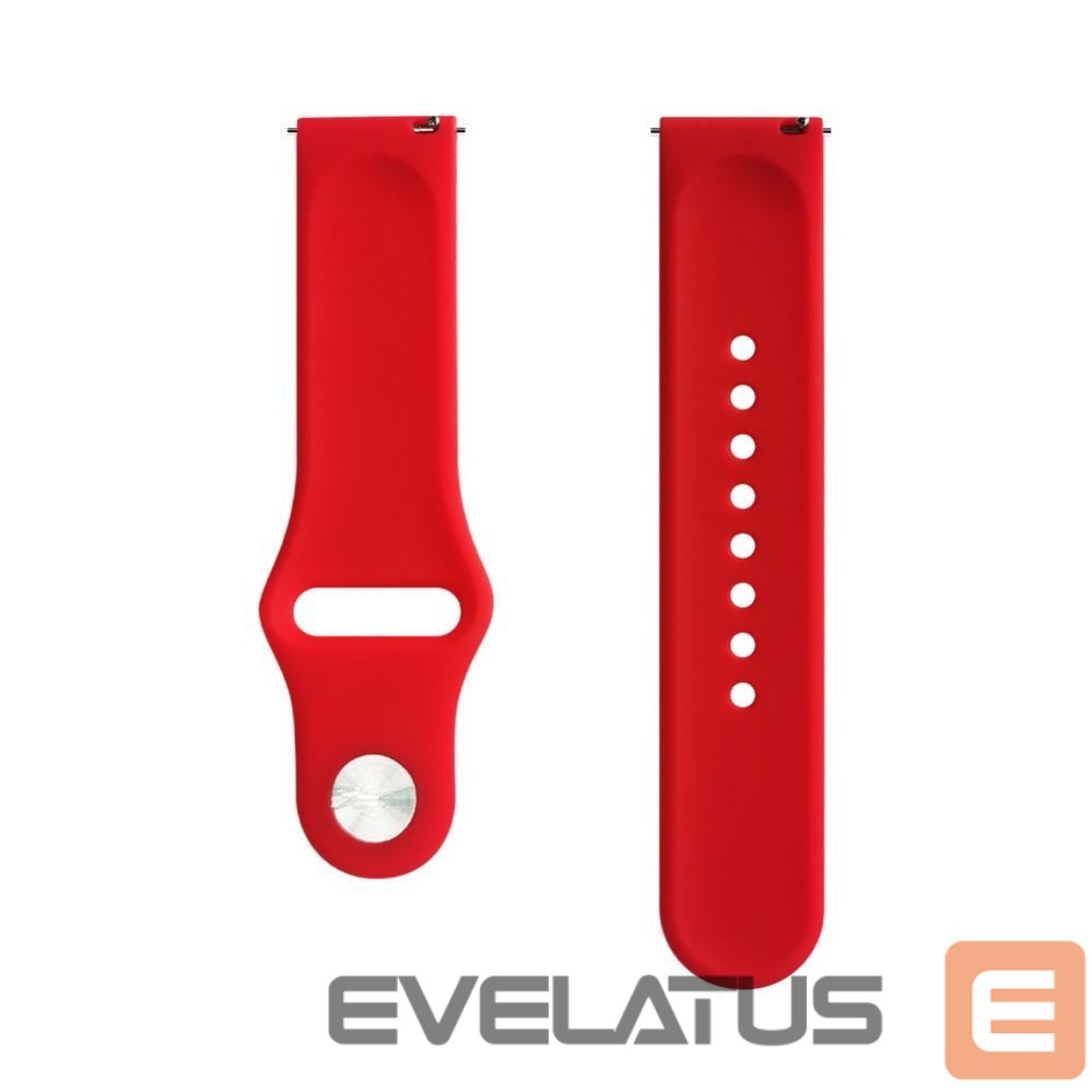 Strap Evelatus Evelatus Watch 20mm Silicone Loop Watch Straps (130mm M/L) Red
