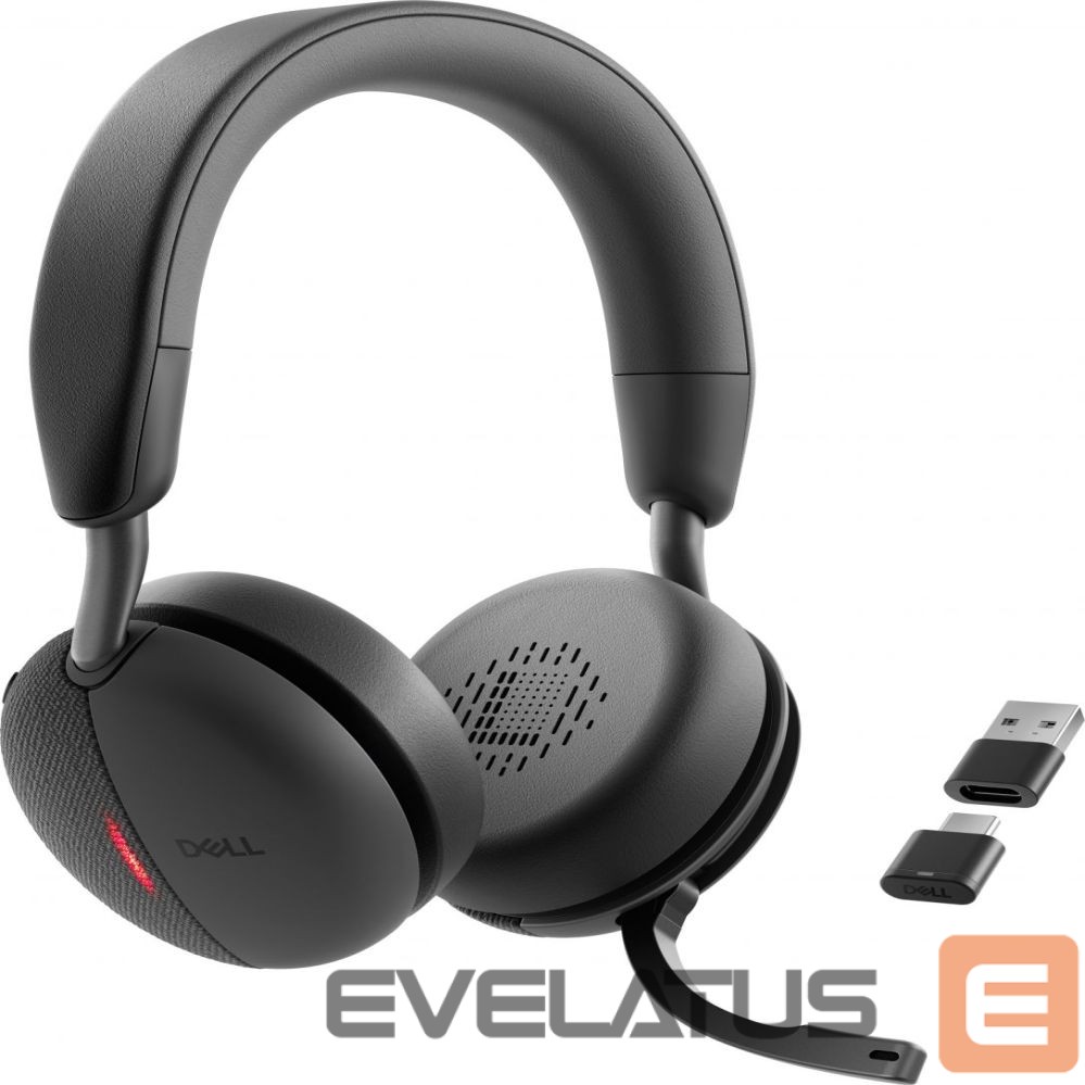 Wired headphones Dell Pro On-Ear Headset WL5024 Built-in microphone ANC Wireless Black
