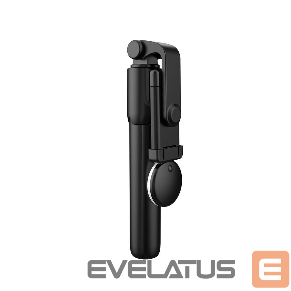 Camera accessory Hurtel Selfie stick WR1YXS telescopic tripod 0.71m with round lamp - black