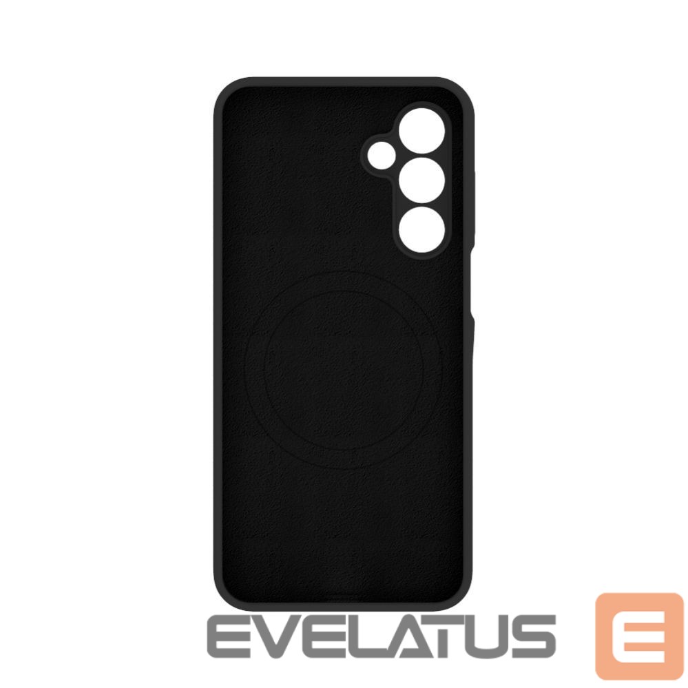 Back panel cover Evelatus Samsung Galaxy A16 5G Premium Magnetic Soft Touch Silicone Case Black