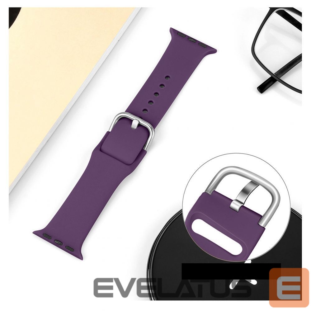 Strap Hurtel Silicone Strap APS for Apple Watch 38/40/41mm Strap Watch Bracelet - Yellow