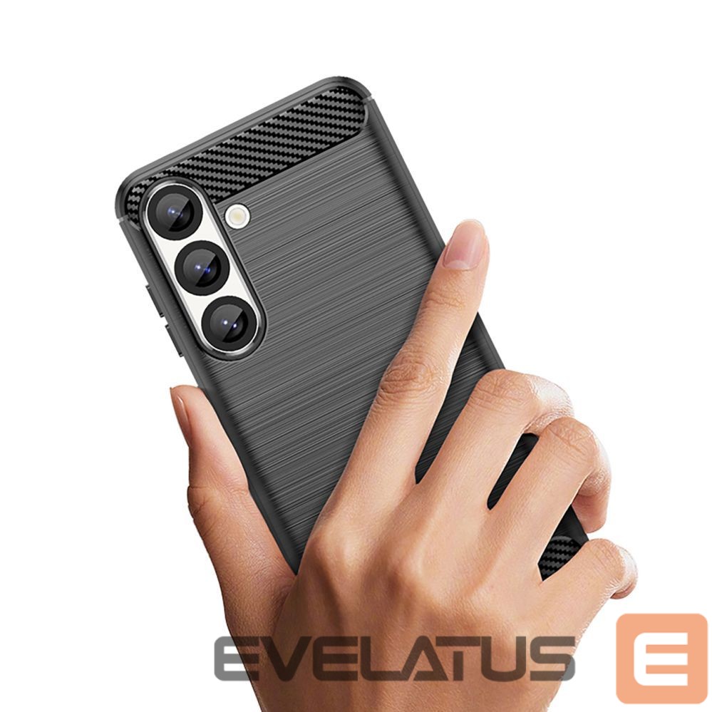 Back panel cover Hurtel Carbon Case for iPhone 16e - Black