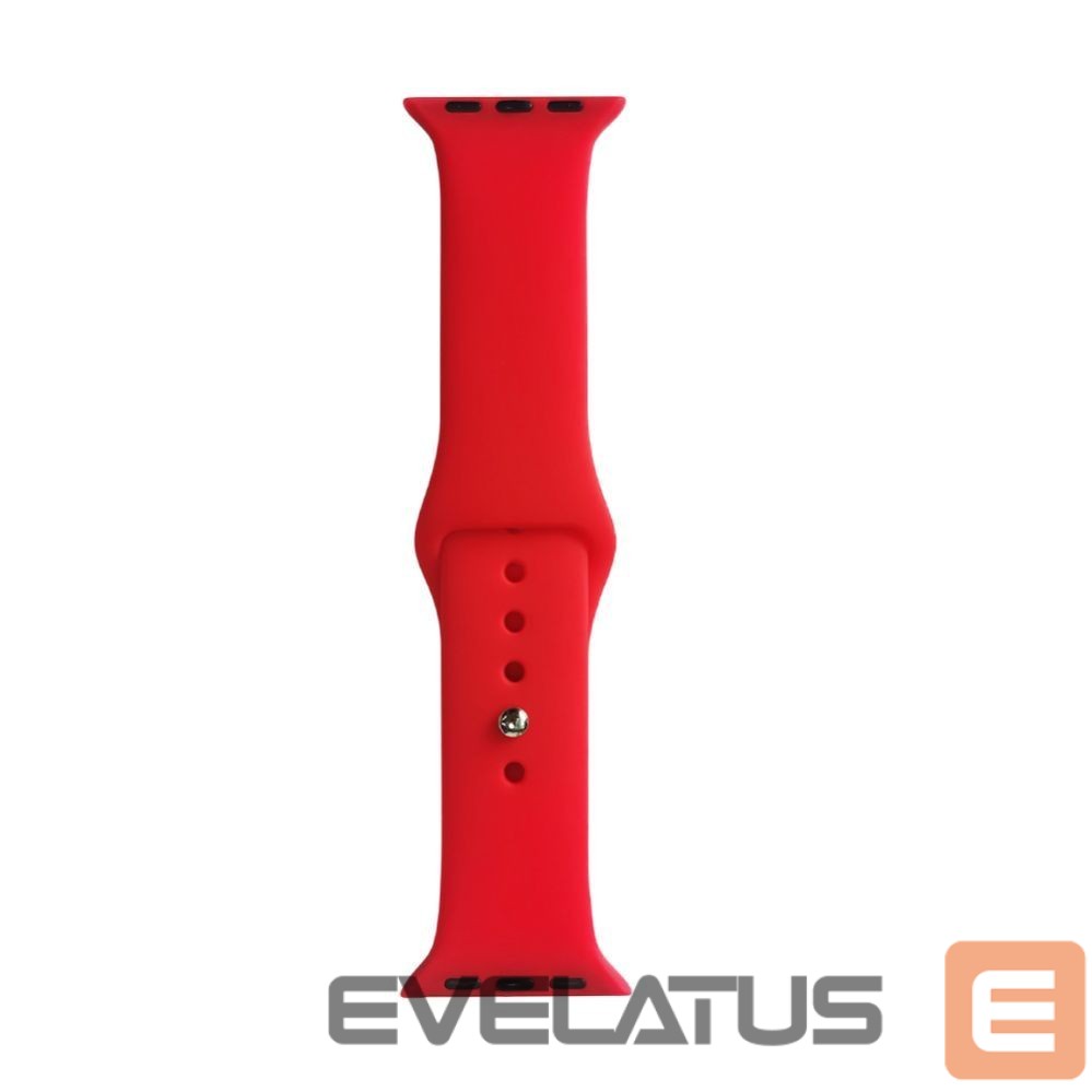 Strap Evelatus Evelatus Watch Apple Watch 42/44/45mm Silicone Loop Watch Straps (S/M 110mm) Red