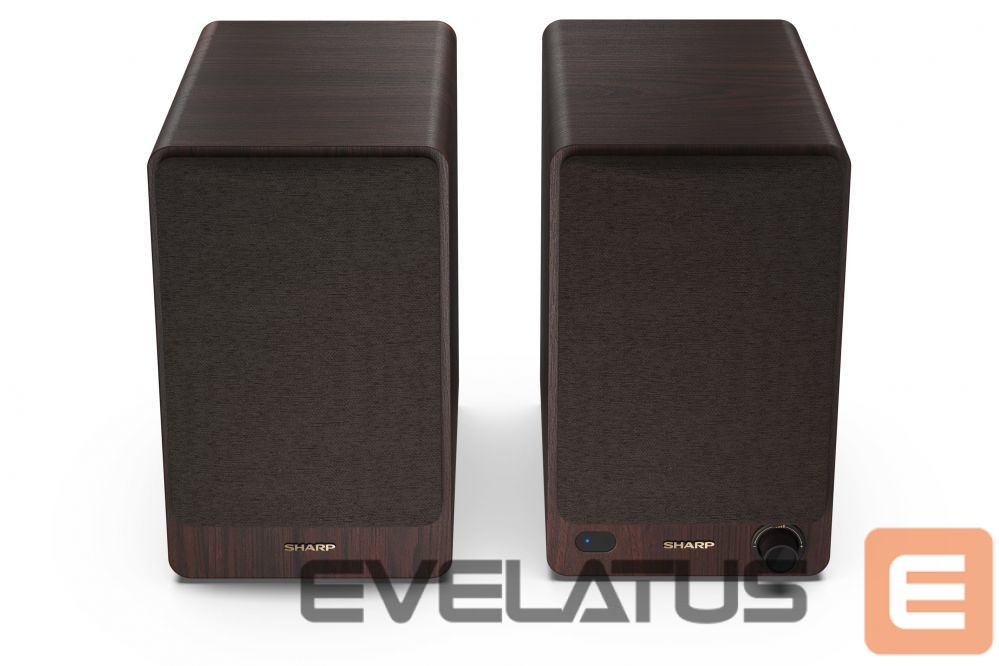 Speakers Sharp CP-SS30 Bookshelf Speakers, Brown