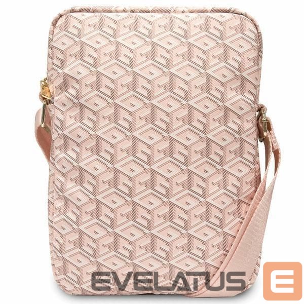 Back panel cover Guess Guess Bag GUTB10HGCFSEP 10" pink/pink GCube Stripe Tablet Bag