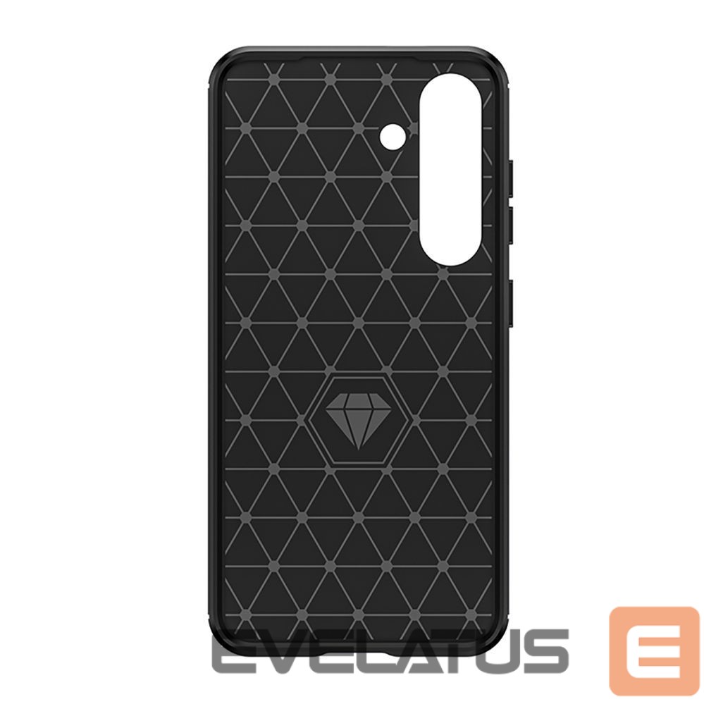 Back panel cover Hurtel Carbon Case for Samsung Galaxy S25 Edge - Black