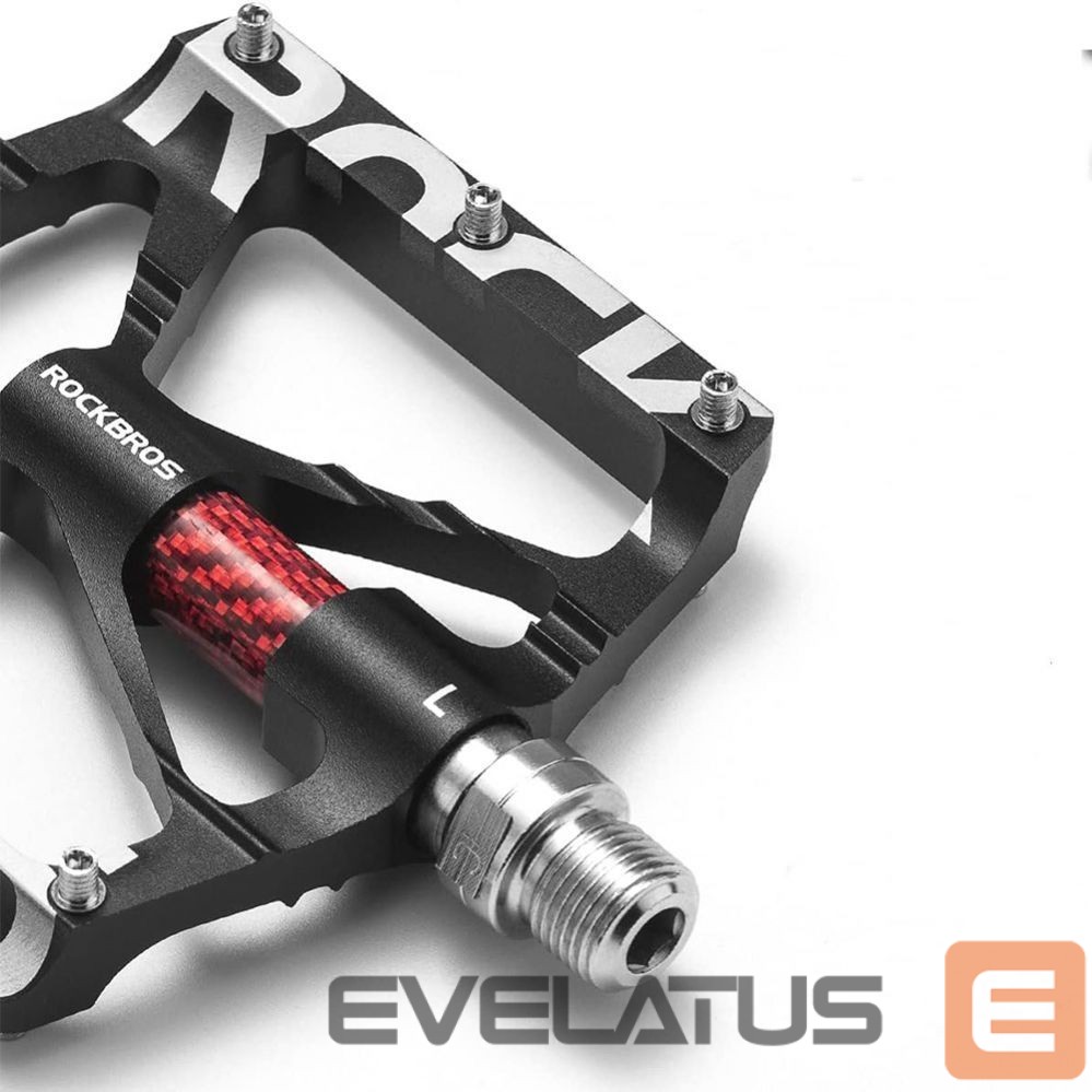 Bicycle accessory Rockbros Rockbros 37213071001 Aluminum Alloy Bicycle Pedal Set - Black