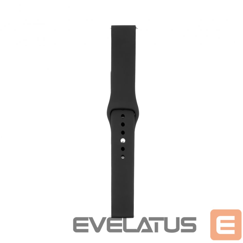 Strap Connect 20mm Silicone Loop Watch Strap (S/M 110mm) Black