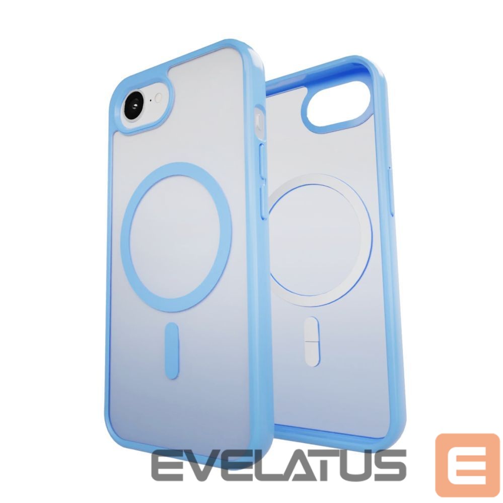 Back panel cover Puro Puro Cover in TPU "GRADIENT" with Magsafe and gradient effect for iPhone 16E, blue