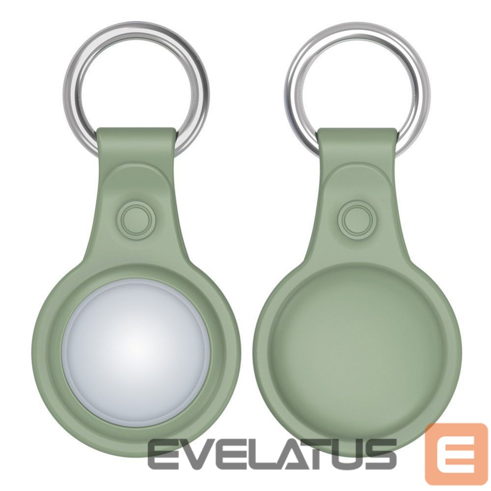 Smart tag accessories Dux Ducis - Dux Ducis 4pcs set Silicone flexible cover keychain loop case for Apple AirTag (Black / Green / Pink / Blue)