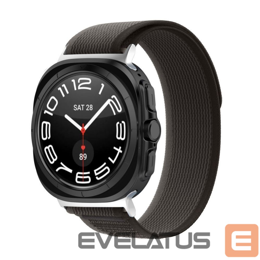 Strap Tech-Protect Tech-Protect Nylon Strap for Samsung Galaxy Watch Ultra (47mm) - Black/Orange