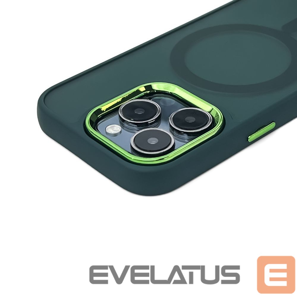 Back panel cover Wozinsky Wozinsky Fashion Case MagSafe for Samsung Galaxy S25 - Green