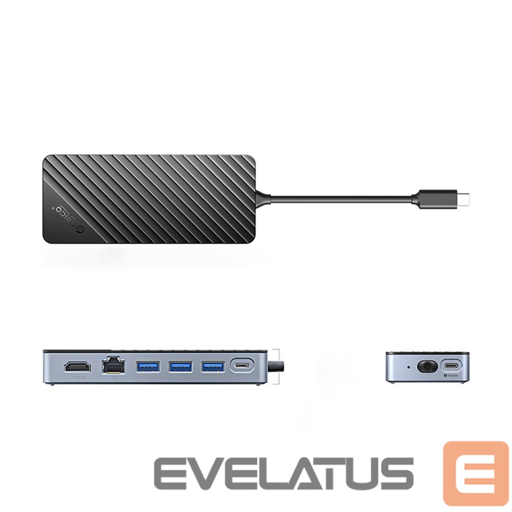 Other Computer Accessory Orico Orico OM28PR-G2 USB-C Docking Station with M.2 Drive Slot + 1 x USB-A 3.2 + 1x USB-C 3.2 + 2x USB-A 2.0 + 1x HDMI + 1x Ethernet - Black