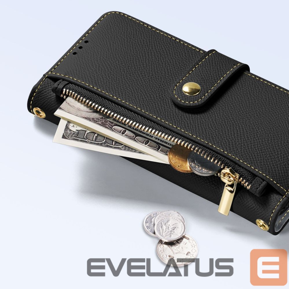 Back panel cover Dux Ducis Dux Ducis Lawa Leather Case for iPhone 15 Pro - Black
