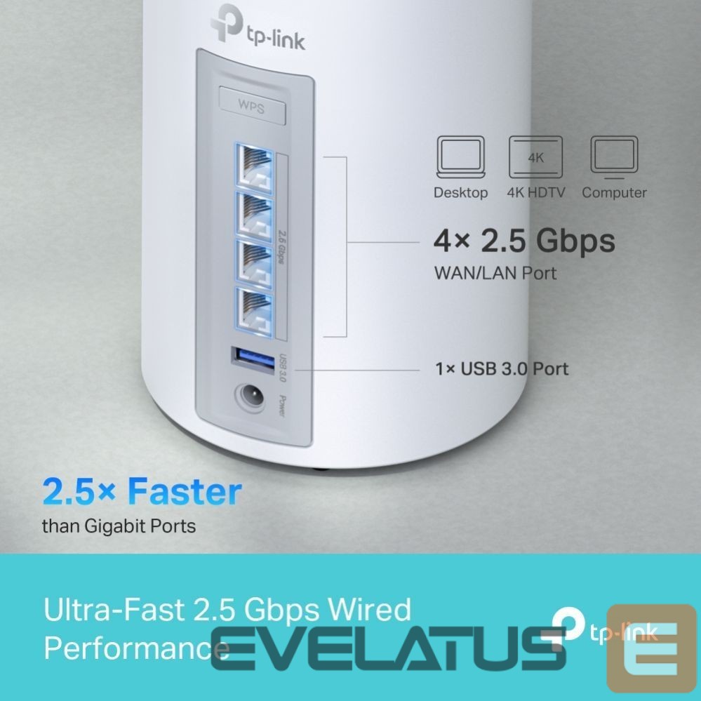Routers TP-Link WRL MESH ROUTER 9300MBPS/DECO BE65(3-PACK)