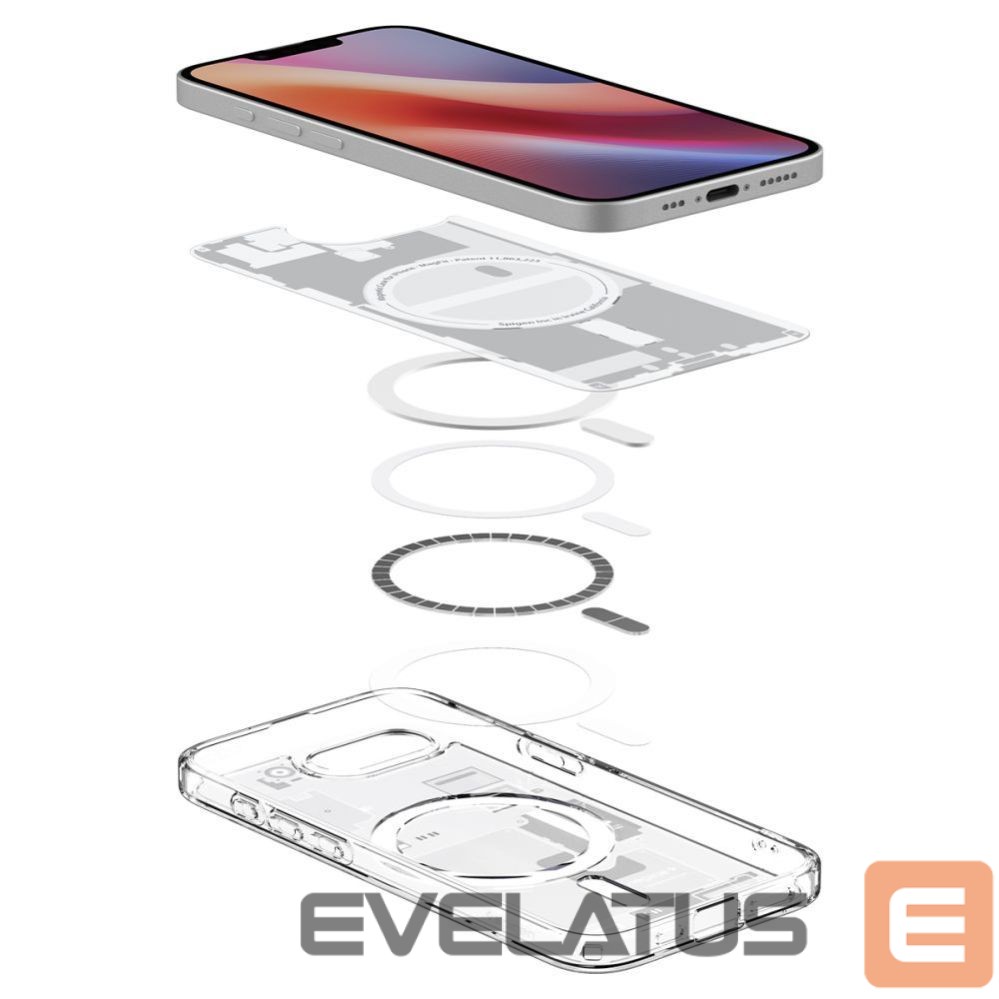 Back panel cover Spigen Spigen Ultra Hybrid MagSafe Case for iPhone 16e Zero One - White