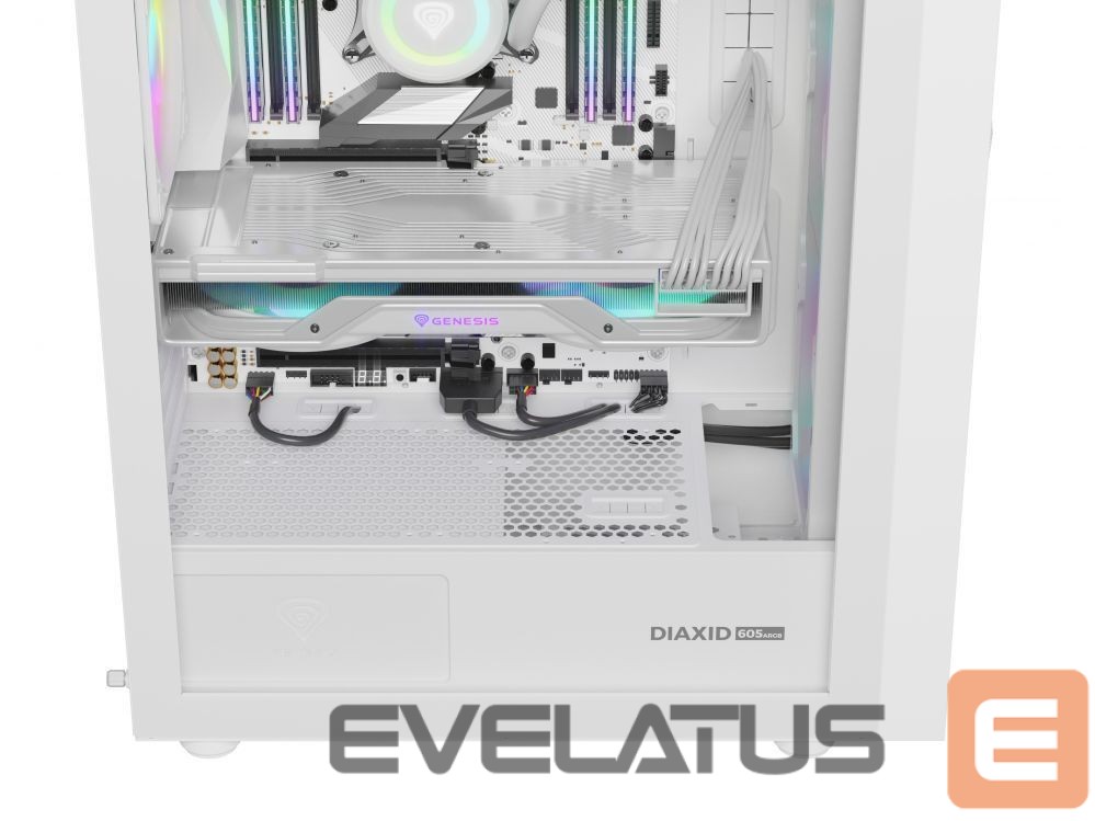 Computer components Natec NATEC Genesis PC Case Diaxid 605 white