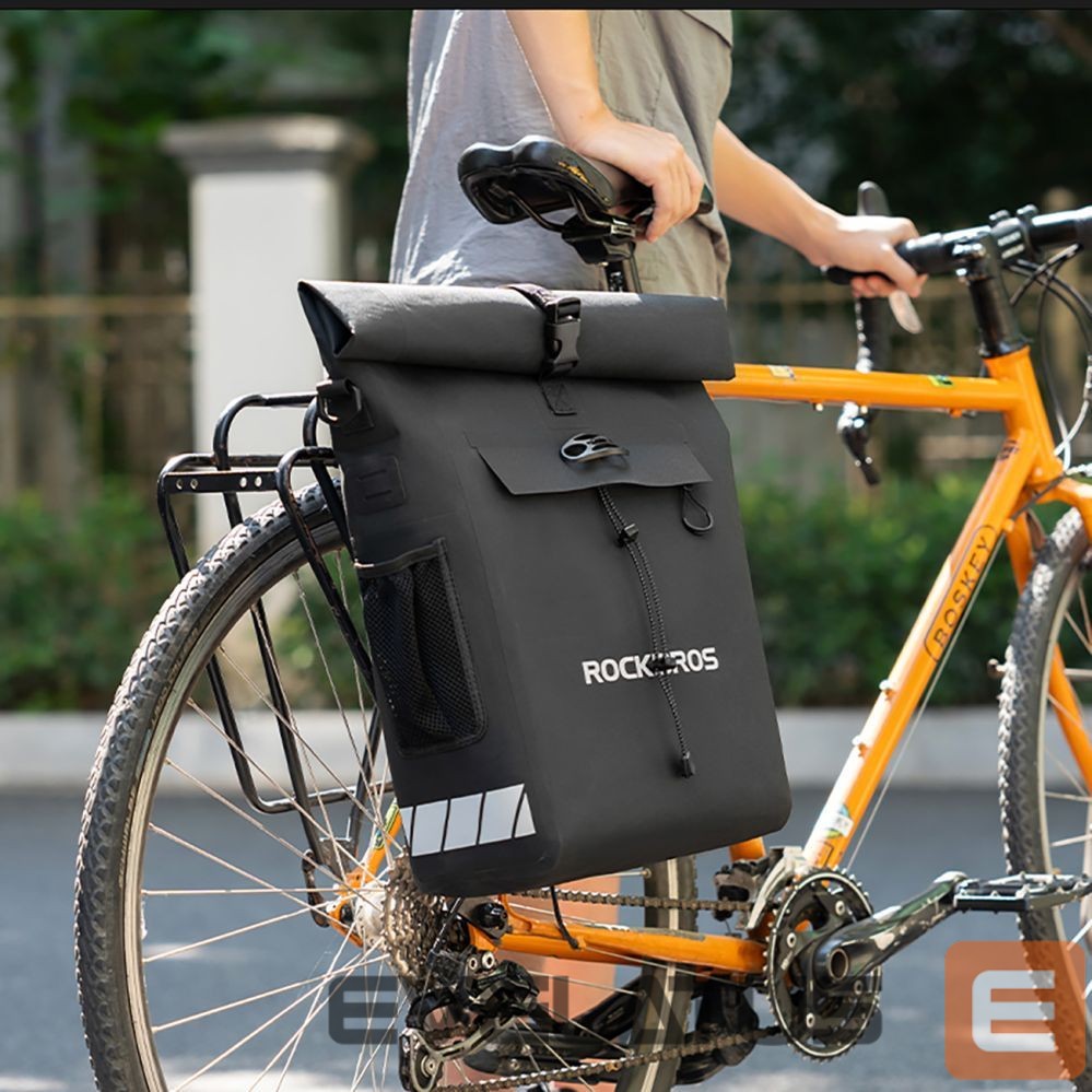 Bicycle accessory Rockbros Rockbros Bike Bag with Backpack Function, Waterproof, with Helmet Attachment 18l - Black