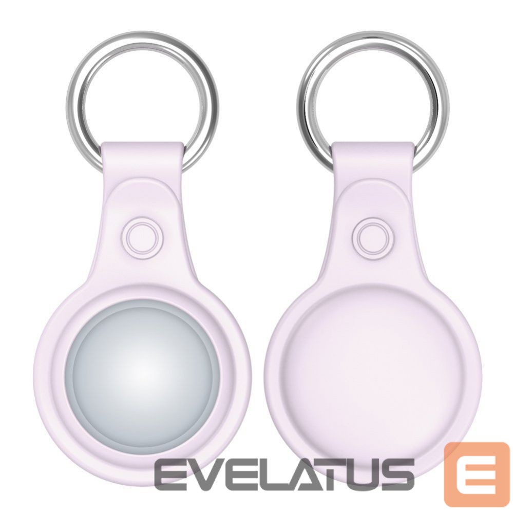 Smart tag accessories Dux Ducis - Dux Ducis 4pcs set Silicone flexible cover keychain loop case for Apple AirTag (Black / Green / Pink / Blue)