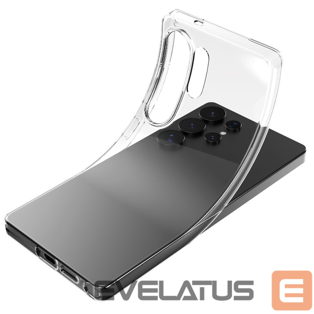 Back panel cover Puro Silicone Case Puro 03 Nude for Samsung Galaxy S25 Ultra - Transparent