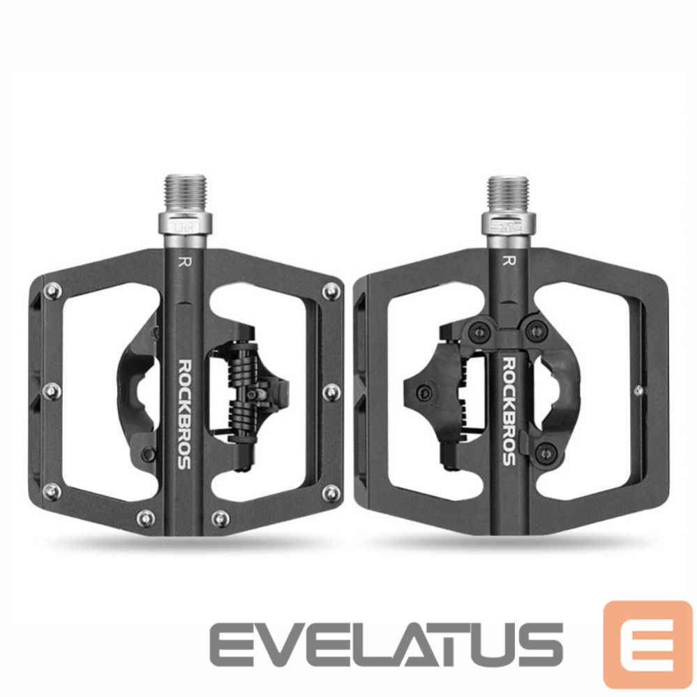 Bicycle accessory Rockbros Rockbros PD15-BK Aluminum Alloy Bicycle Pedal Set - Black