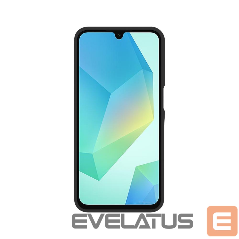 Back panel cover Evelatus Samsung Galaxy A16 5G Premium Magnetic Soft Touch Silicone Case Black