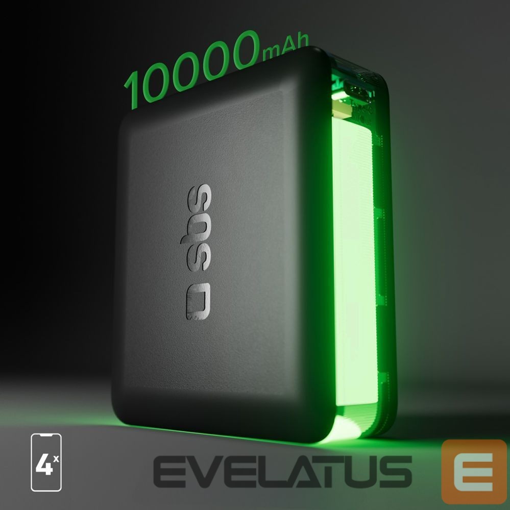 Power bank SBS Powerbank SBS TEBB10000HDPD20K 10000 mAh with Power Delivery - black