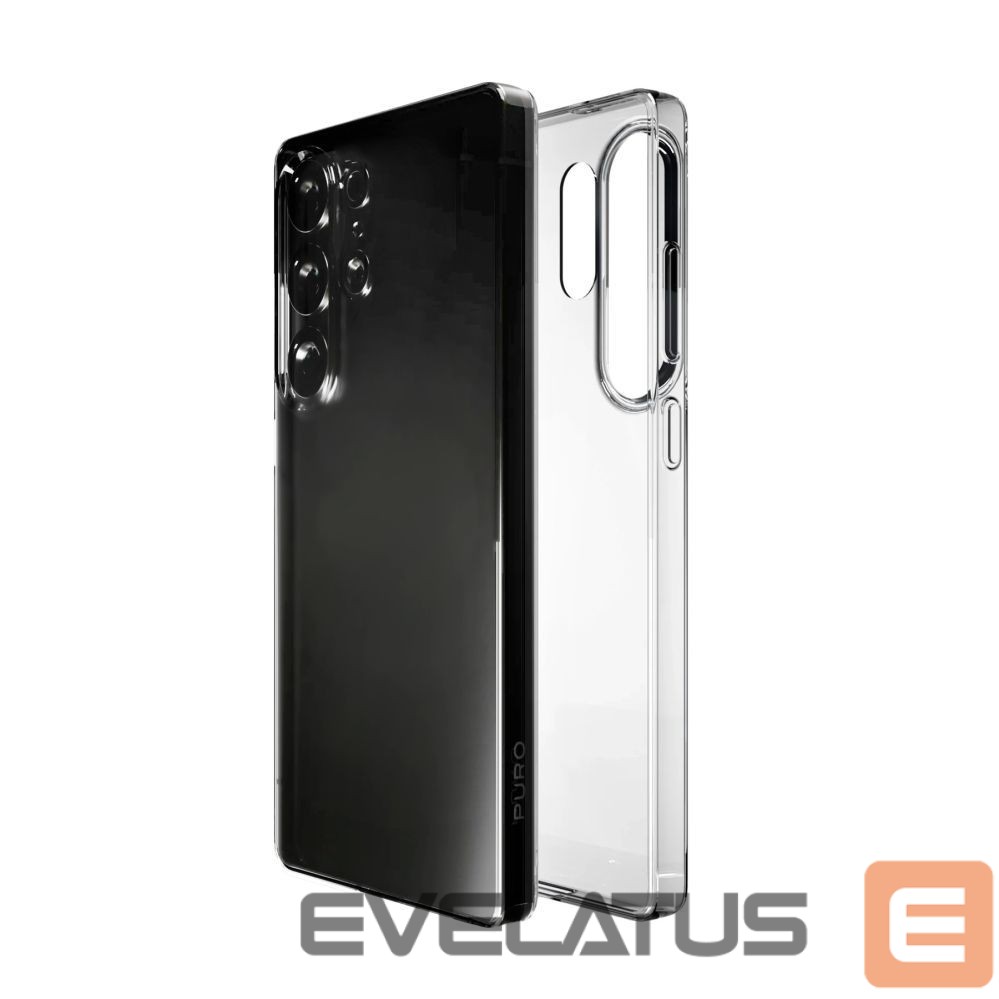 Back panel cover Puro Silicone Case Puro 03 Nude for Samsung Galaxy S25 Ultra - Transparent