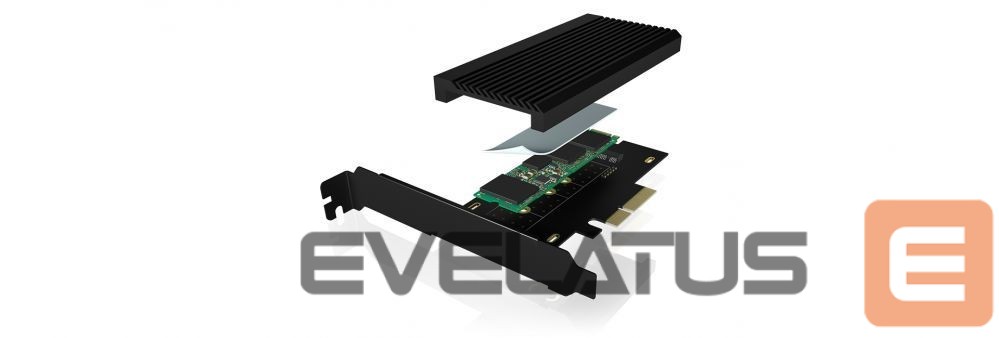 Converter Raidsonic Converter for 1x HDD/SSD for PCIe x4 slot IB-PCI208-HS Black