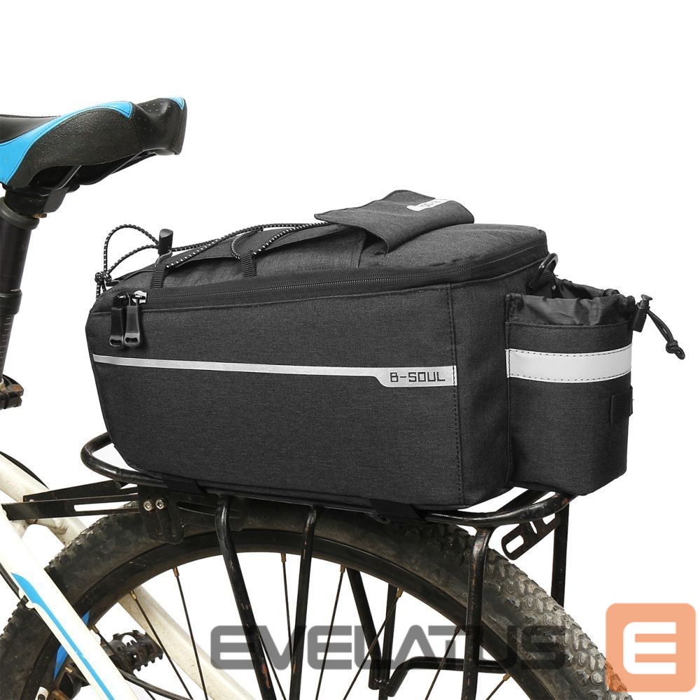 Bicycle accessory Hurtel WYA26Y0S Thermal Bike Pannier Bag with Shoulder Strap - Black