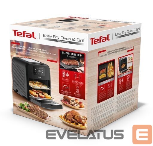 Table grill TEFAL Easy Fry Air fryer Oven and Grill FW501815 Power 2050 W, Capacity 11 L, Black