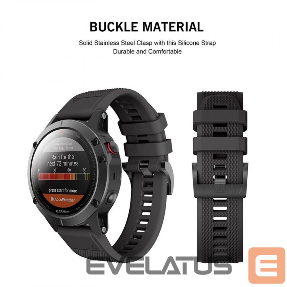 Strap Tech-Protect Tech-Protect Smooth case for Garmin Fenix 5 / 6 / 6 Pro / 7 - black