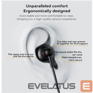Wired headphones yesido YH48 Aluminum Alloy In-ear Earphone With Remote Control IP Interface Wired Headphone Black