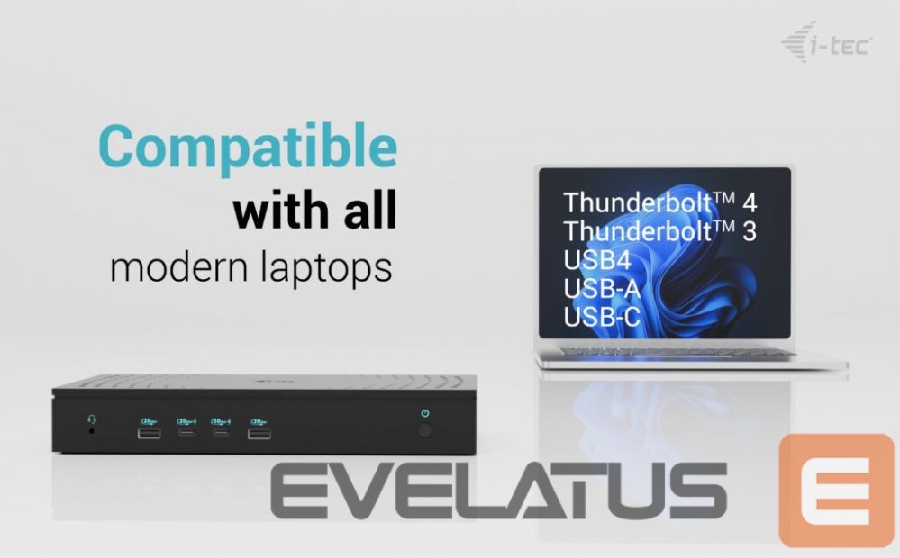 Computer accessories I-TEC I-TEC Universal 5x 4K Display DS+PD 100W