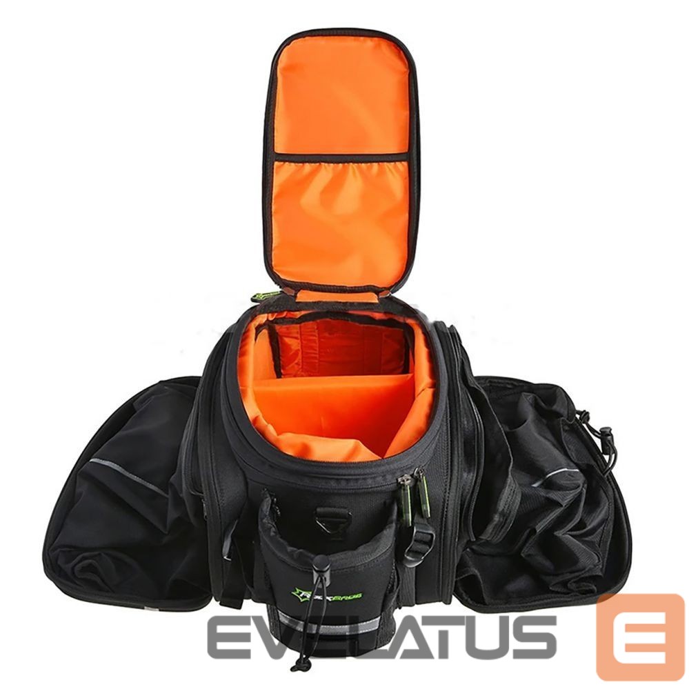 Bicycle accessory Rockbros Rockbros A6-03BK bicycle bag for trunk 35 l with fold-out pockets - black