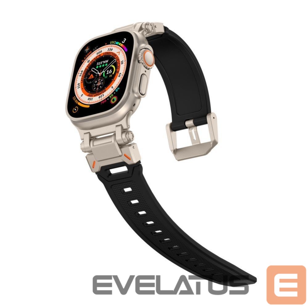 Strap Tech-Protect Tech-Protect Delta Pro Strap for Apple Watch 4 / 5 / 6 / 7 / 8 / 9 / SE / Ultra 1 / 2 (42/44/45/49 mm) - Black-Titanium