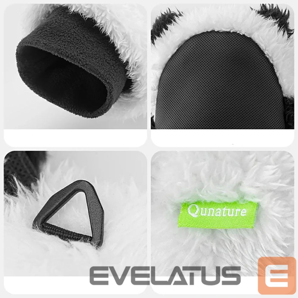 The others Qunature Qunature Panda Ski Gloves for Kids and Adults Size S - Black/White