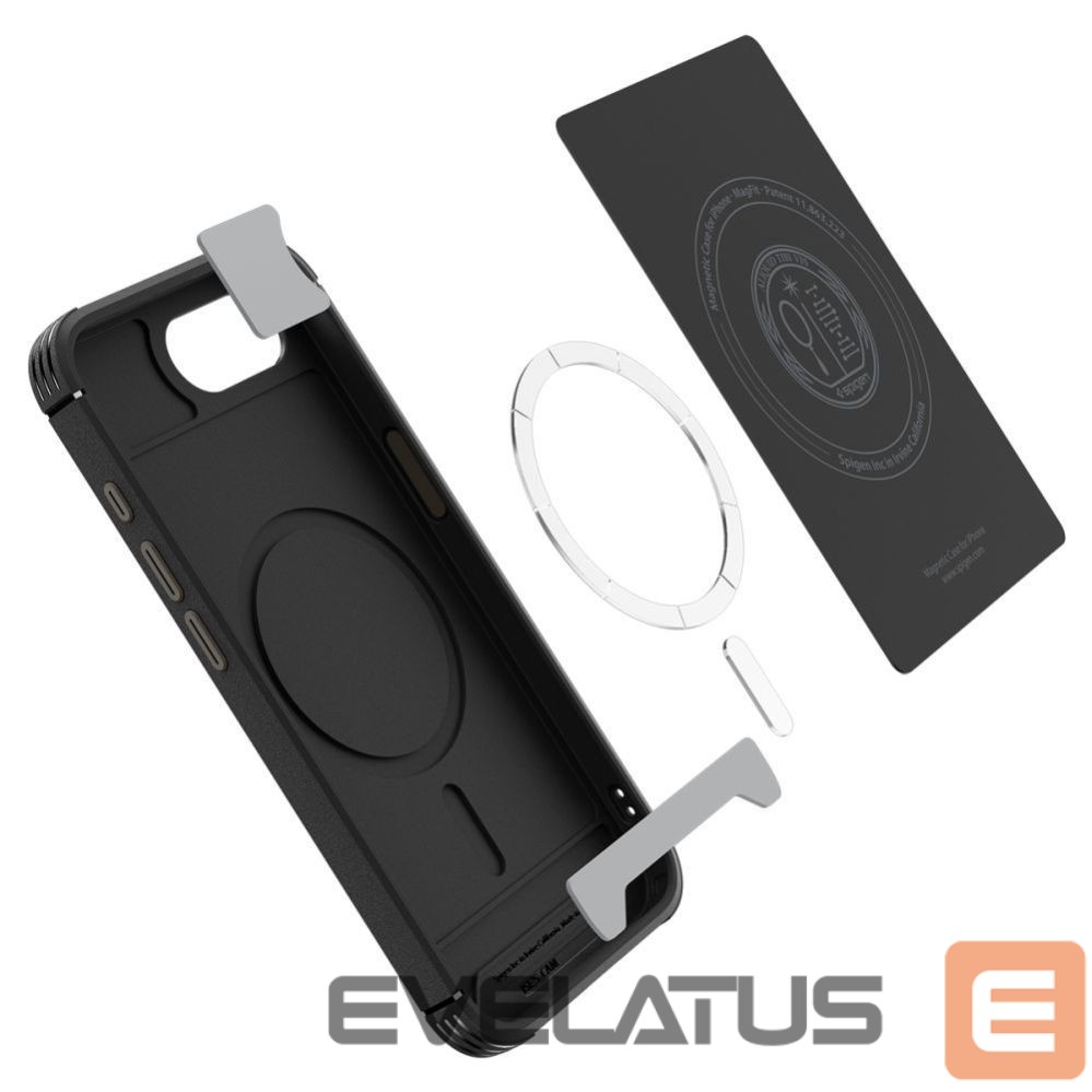 Back panel cover Spigen Spigen Core Armor MagSafe iPhone 16e Case - Black