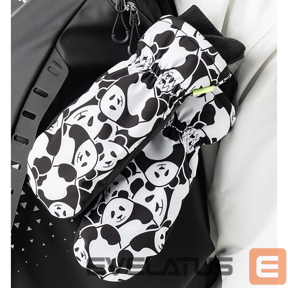 The others Qunature Qunature Panda Heat Transfer Ski Gloves Kids Size S - Black/White