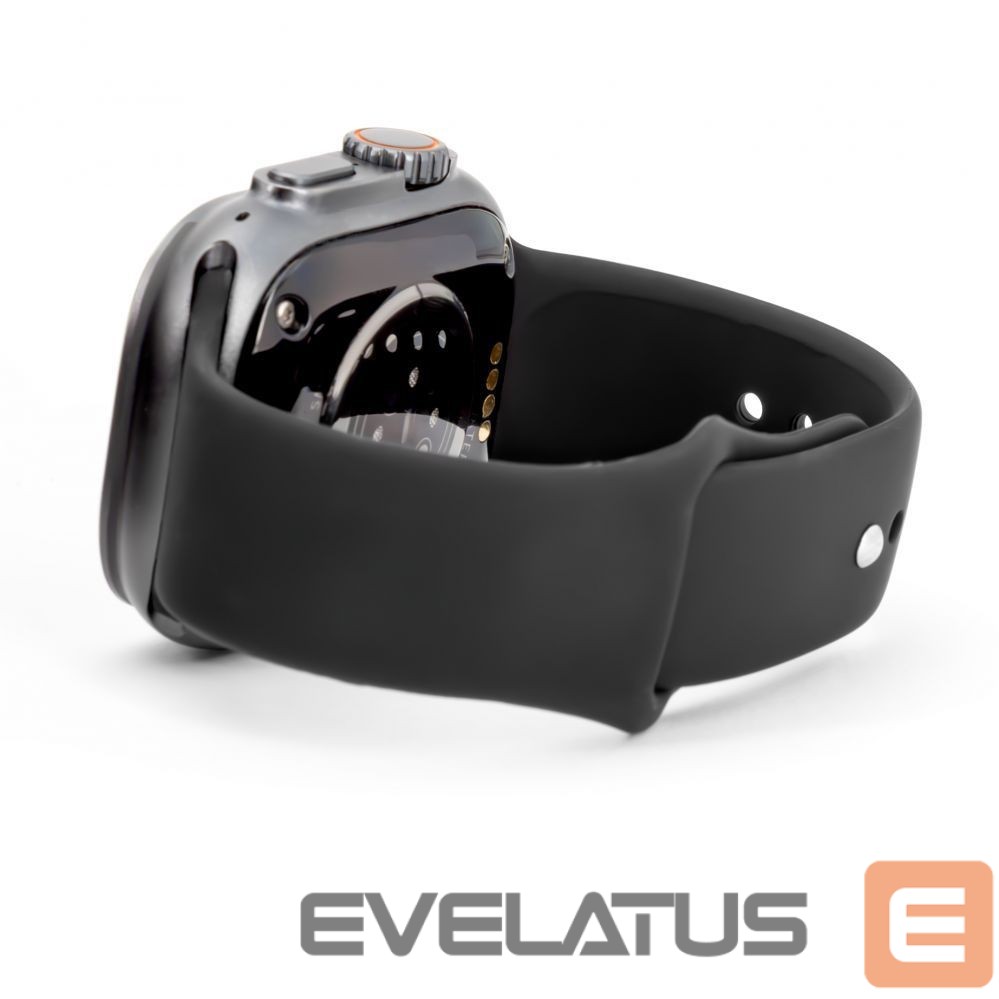 Strap Connect Watch 38/40/41mm Silicone Loop Watch Strap (110mm S/M) Black