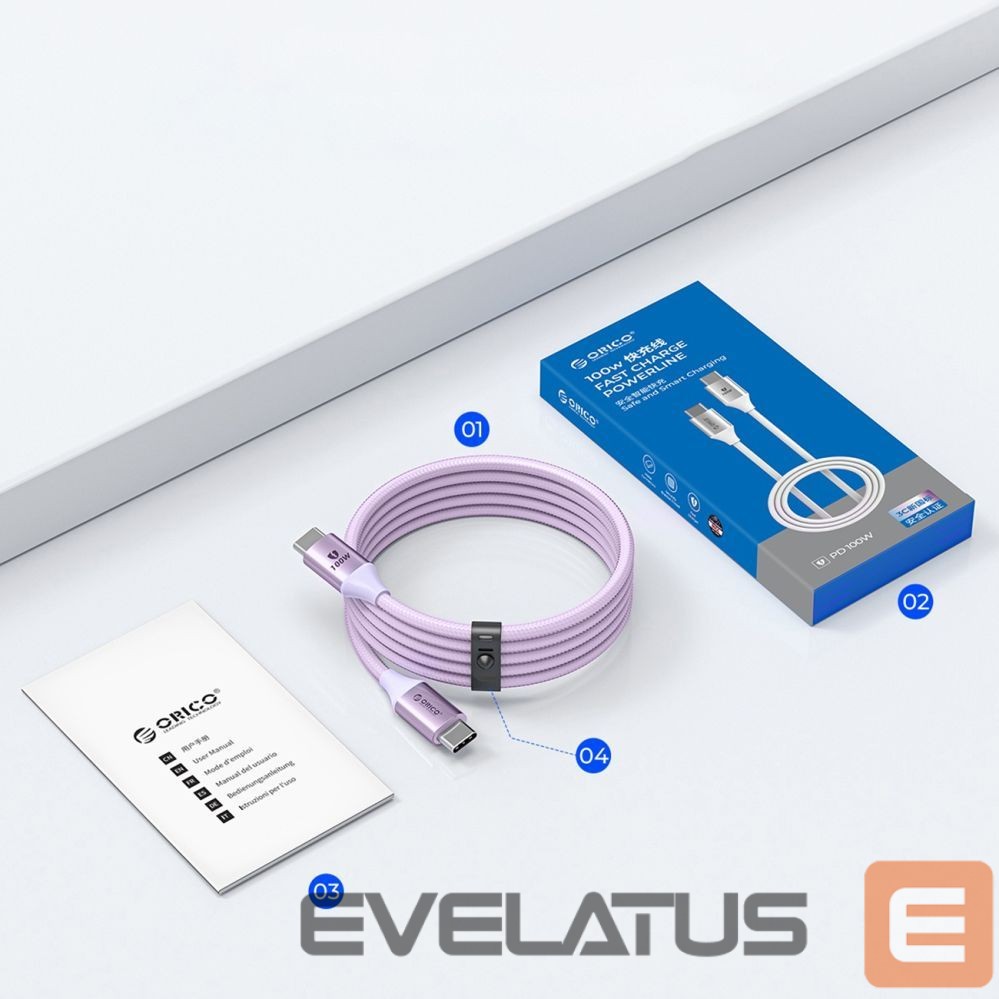 Cable Orico Violet \ 100 W