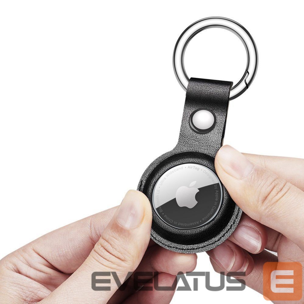 Smart tag accessories Dux Ducis - Dux Ducis 4pcs set Silicone flexible cover keychain loop case for Apple AirTag (Black / Green / Pink / Blue)